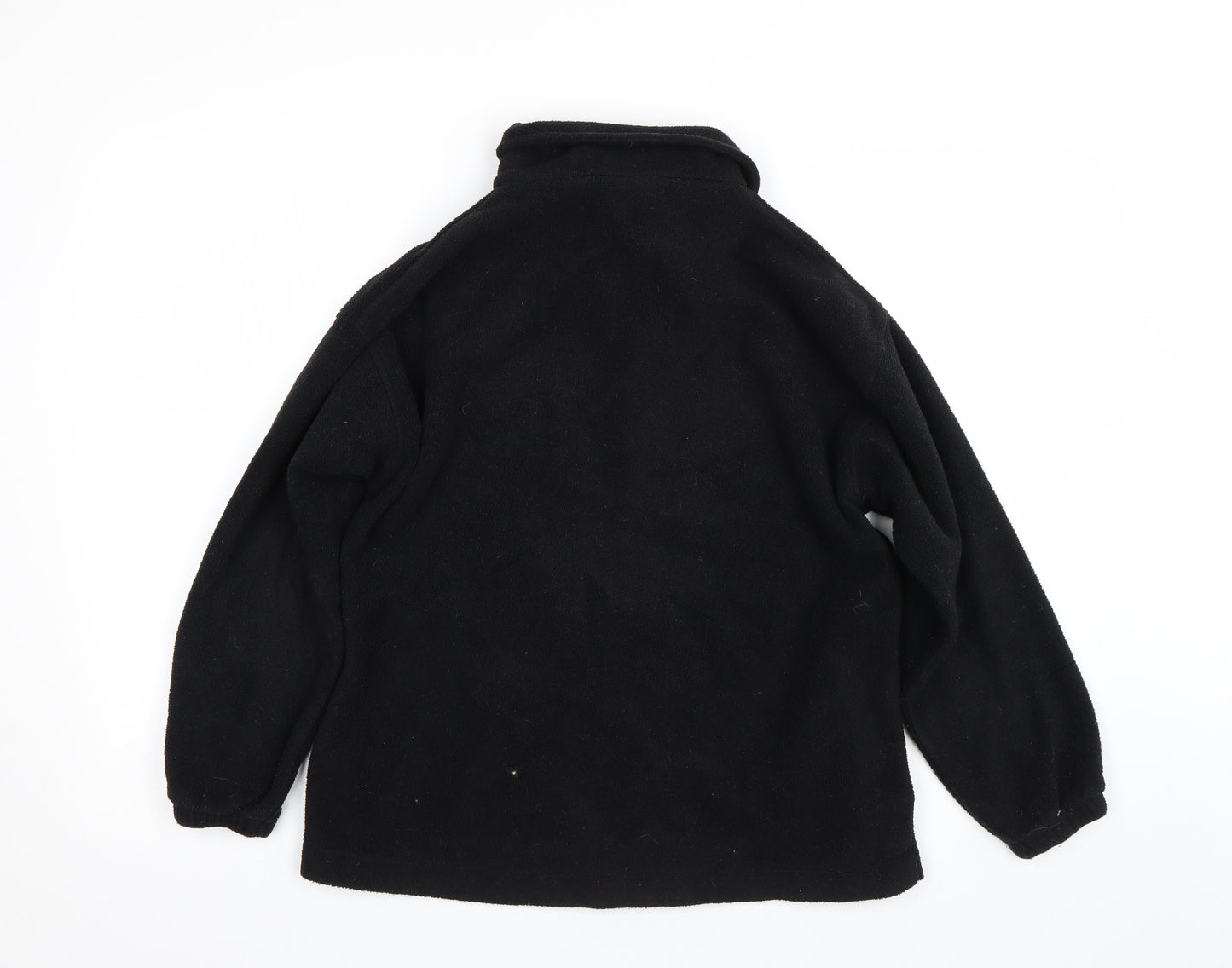 Cracker robi Girls Black  Fleece Full Zip Sweatshirt Size 9-10 Years