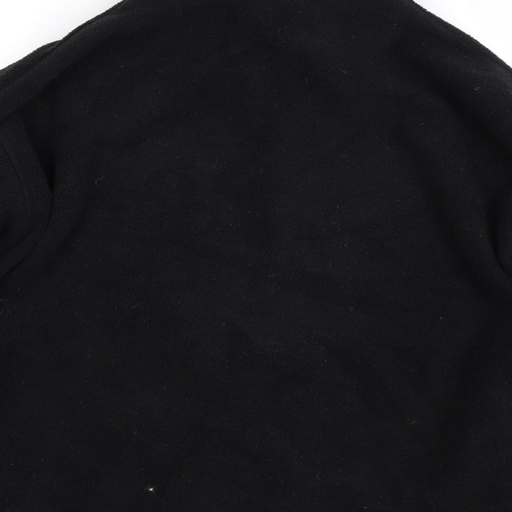 Cracker robi Girls Black  Fleece Full Zip Sweatshirt Size 9-10 Years
