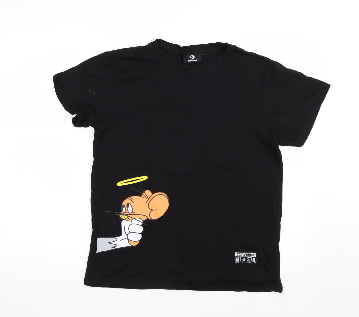 Converse Mens Black    T-Shirt Size L