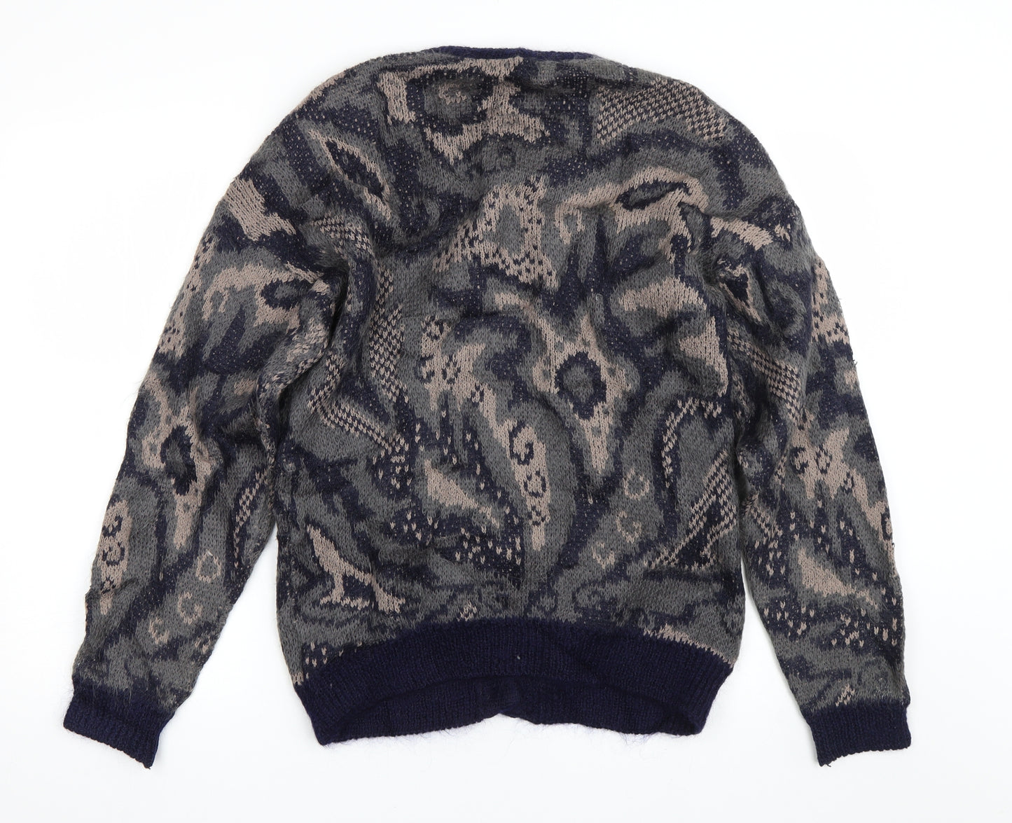 St Micheal Womens Green Camouflage  Cardigan Jumper Size 12