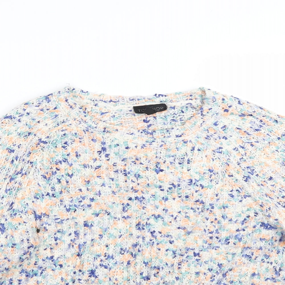 Topshop Womens Multicoloured   Pullover Jumper Size 10