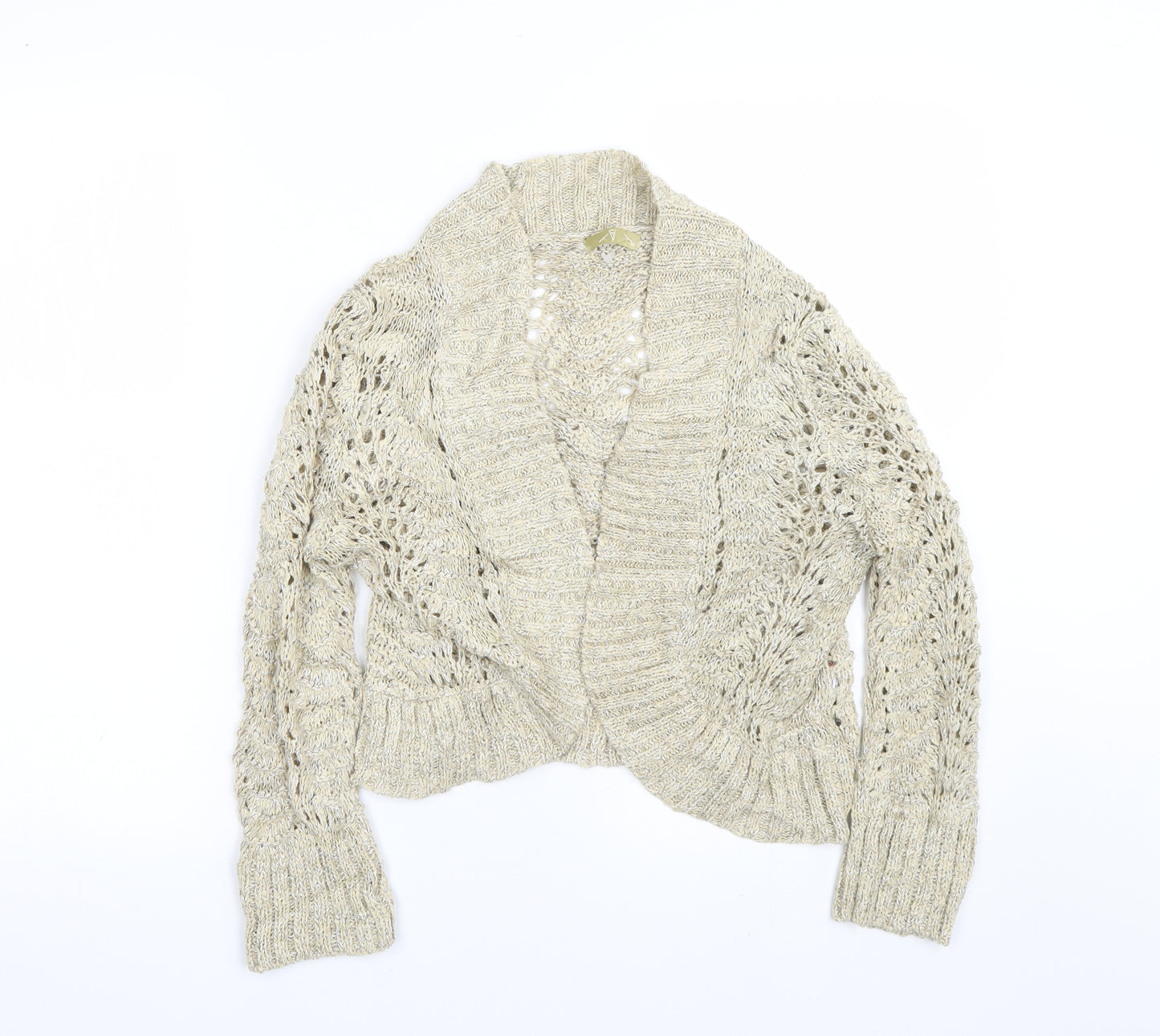 TU Womens Gold   Cardigan Jumper Size 14