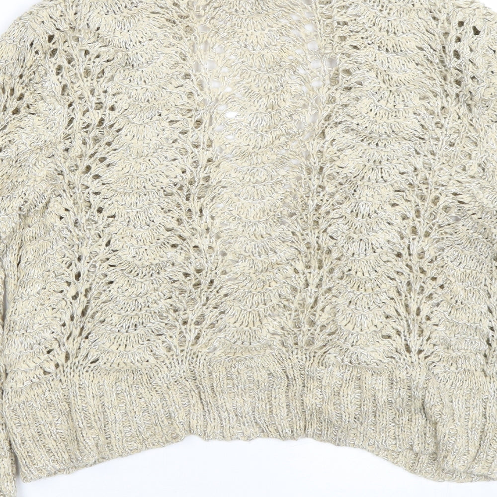 TU Womens Gold   Cardigan Jumper Size 14