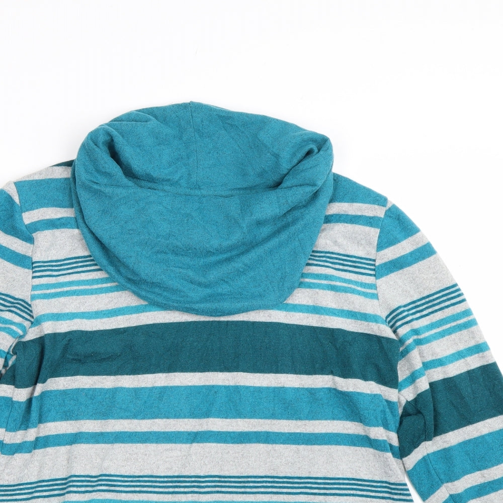 TIGI Womens Grey Striped  Pullover Jumper Size 14