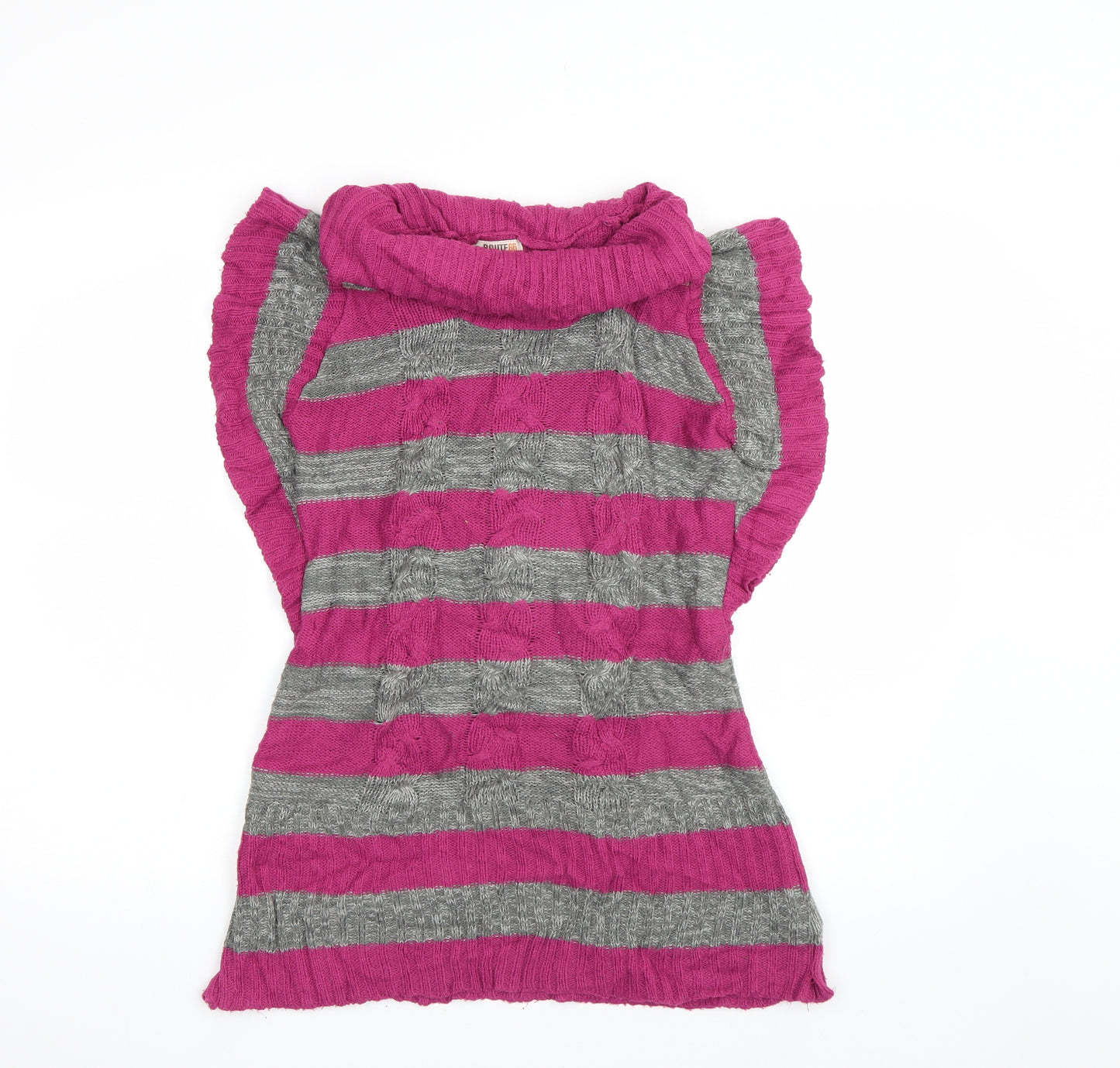 Route66 Womens Pink Striped  Pullover Jumper Size 16