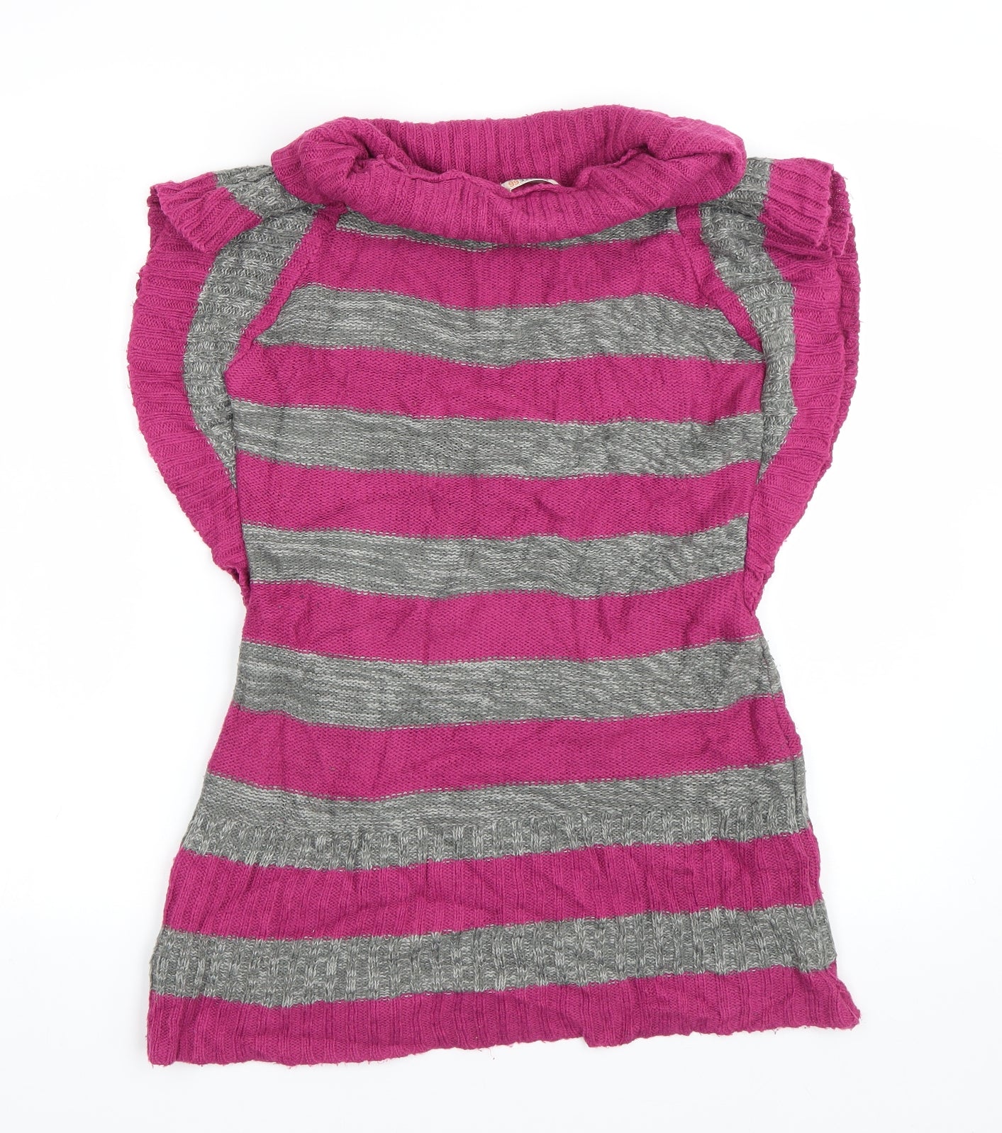 Route66 Womens Pink Striped  Pullover Jumper Size 16