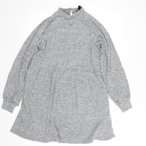 New Look Womens Grey   Jumper Dress  Size 10