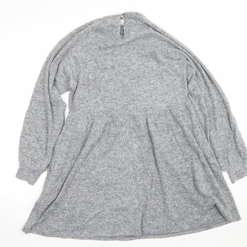 New Look Womens Grey   Jumper Dress  Size 10