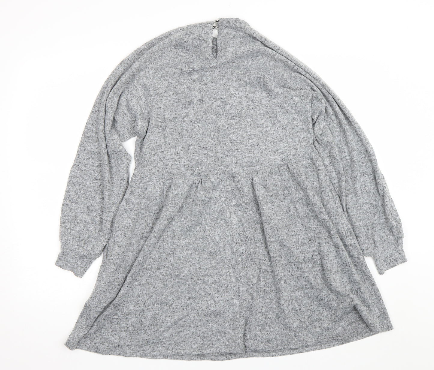 New Look Womens Grey   Jumper Dress  Size 10