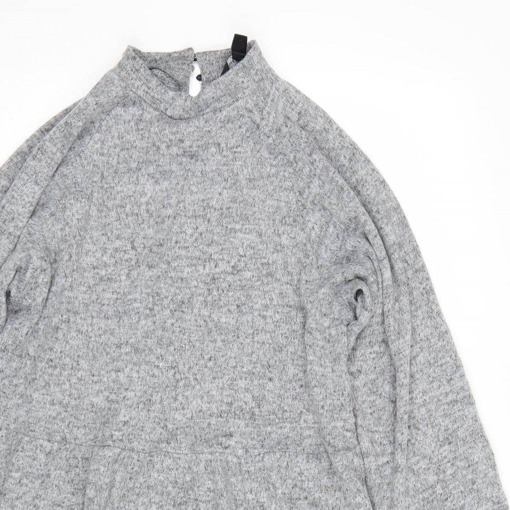New Look Womens Grey   Jumper Dress  Size 10