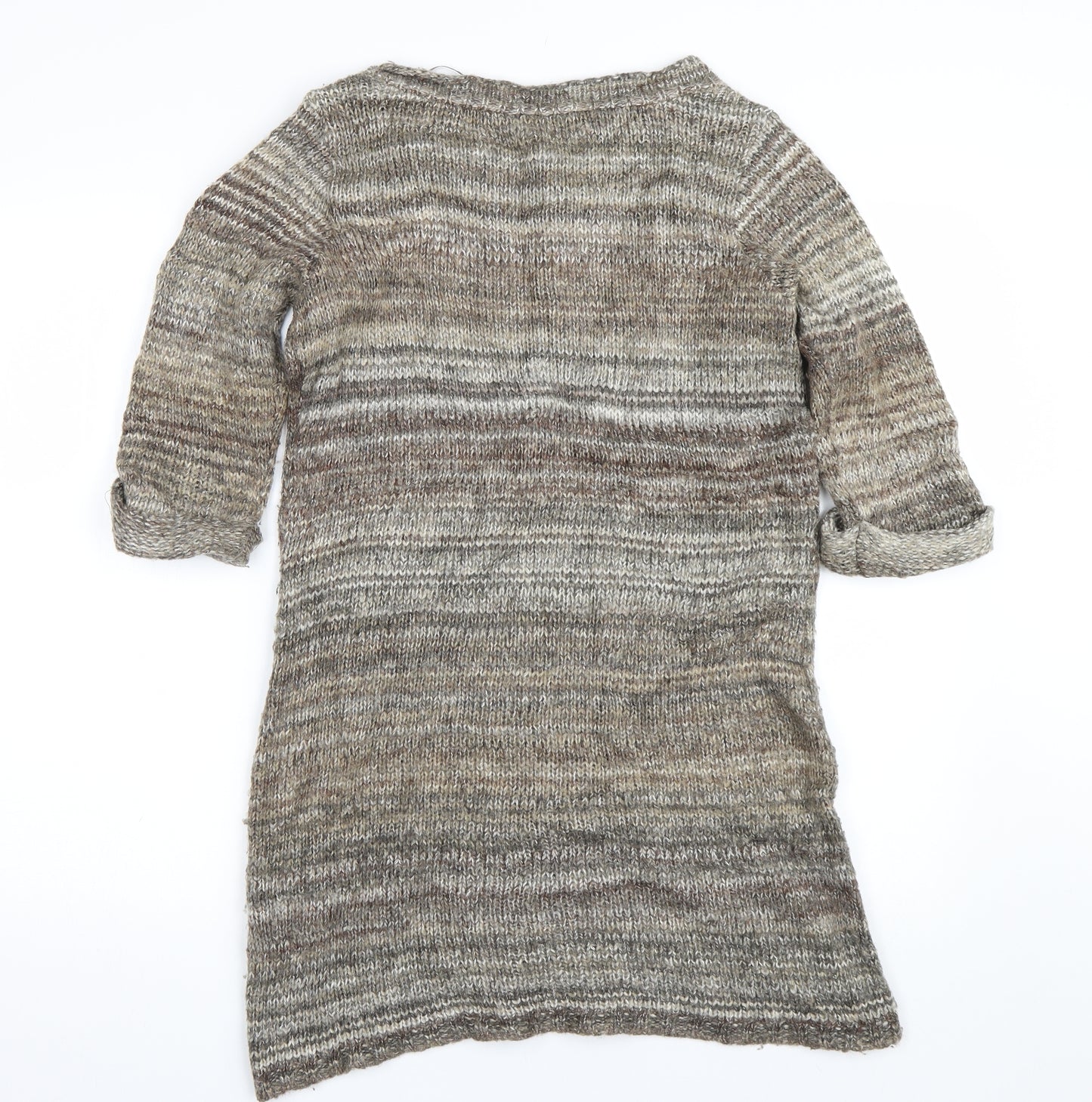 F&F Womens Brown Striped  Jumper Dress  Size 10