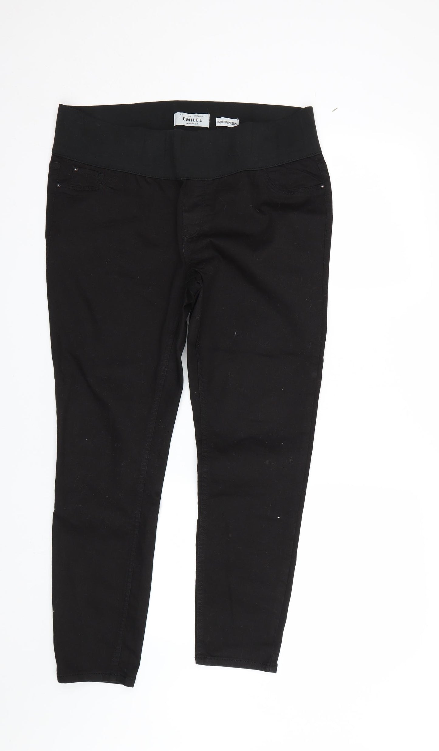 New Look Womens Black  Denim Jegging Jeans Size 12 L24 in