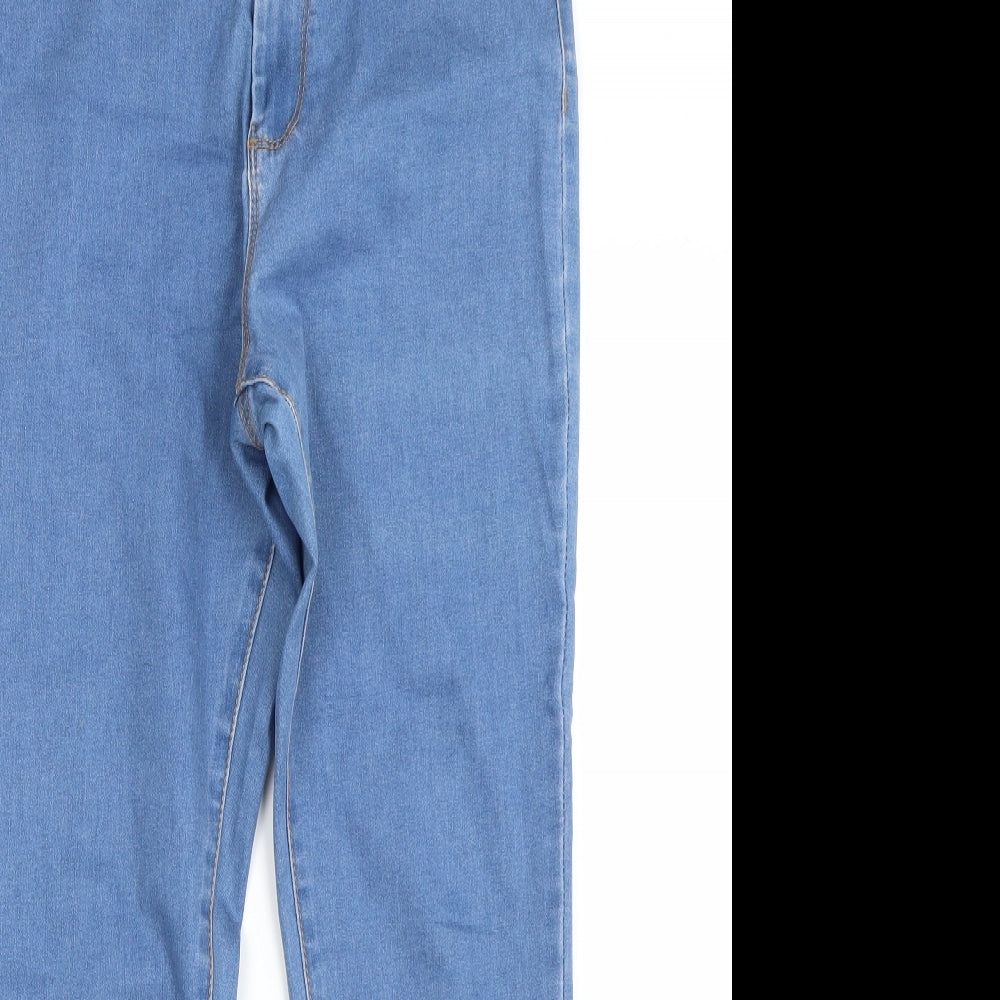 Primark Womens Blue  Denim Skinny Jeans Size 14 L25 in