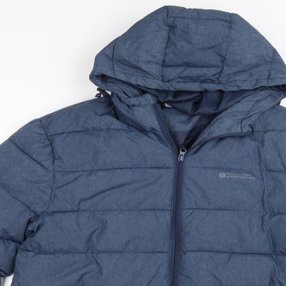 Mountain Warehouse Womens Blue   Puffer Jacket Coat Size L