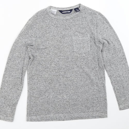 Lands' End Girls Grey   Pullover Jumper Size 8-9 Years