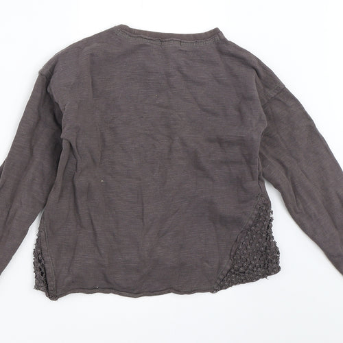 Mango Girls Grey   Pullover Sweatshirt Size 9-10 Years