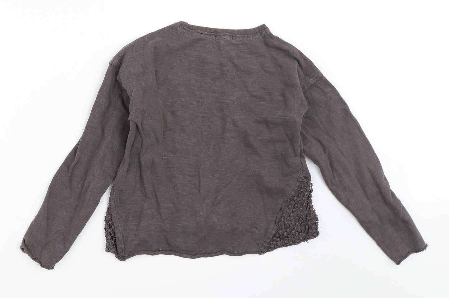 Mango Girls Grey   Pullover Sweatshirt Size 9-10 Years