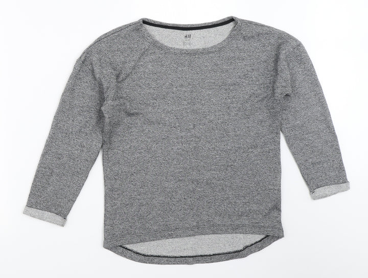 H&M Girls Grey Pullover Jumper Size 11-12 Years