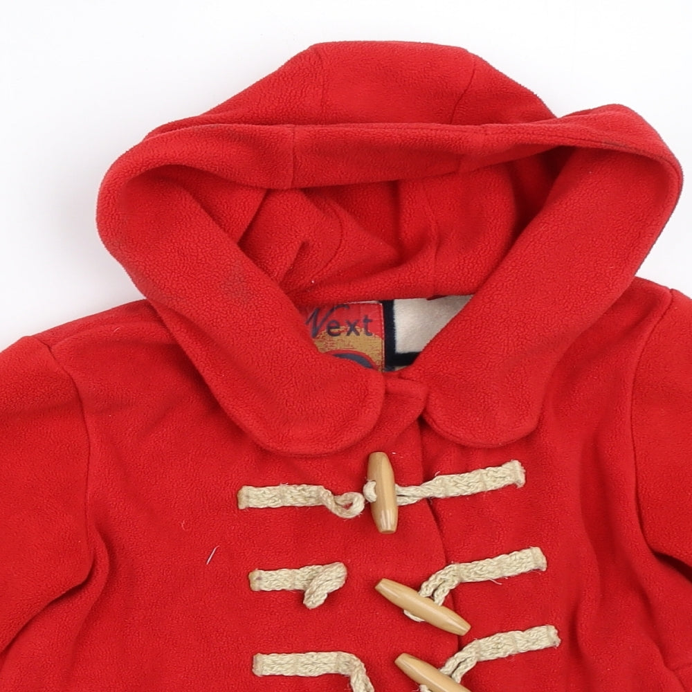 NEXT Girls Red   Basic Coat Coat Size 6 Years