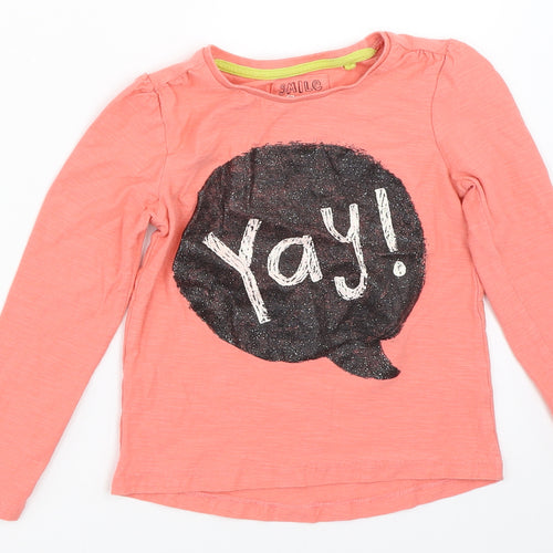 TU Girls Pink   Basic T-Shirt Size 4-5 Years