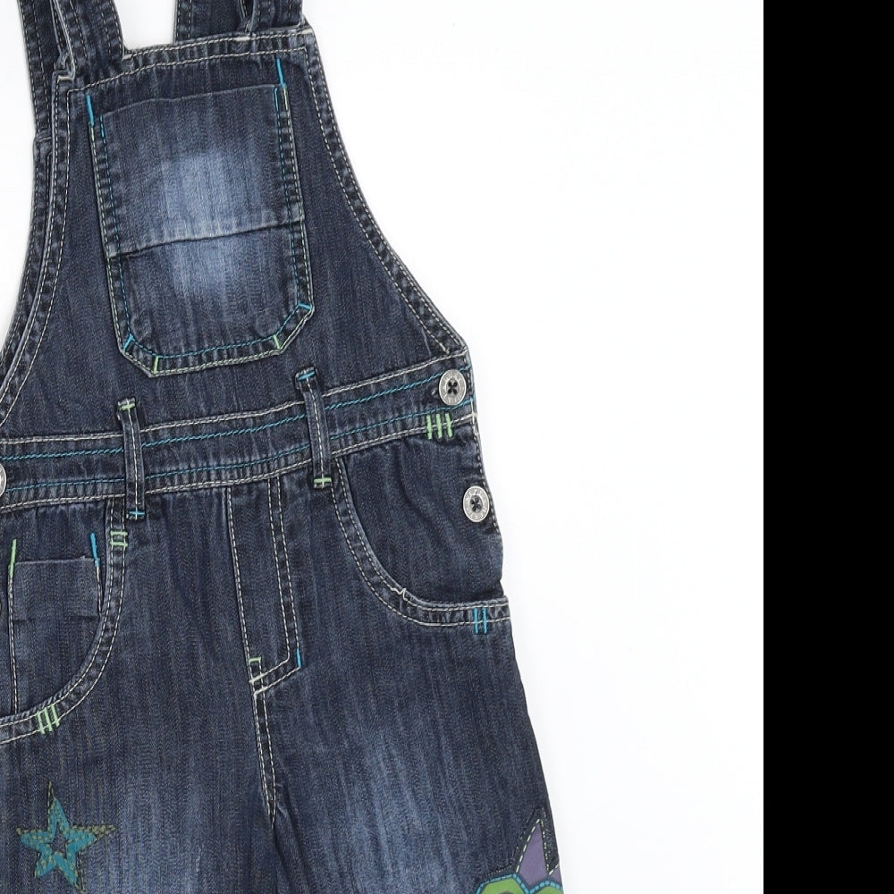 NEXT Boys Blue  Denim Dungarees Trousers Size 2-3 Years