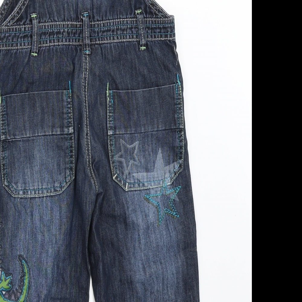 NEXT Boys Blue  Denim Dungarees Trousers Size 2-3 Years