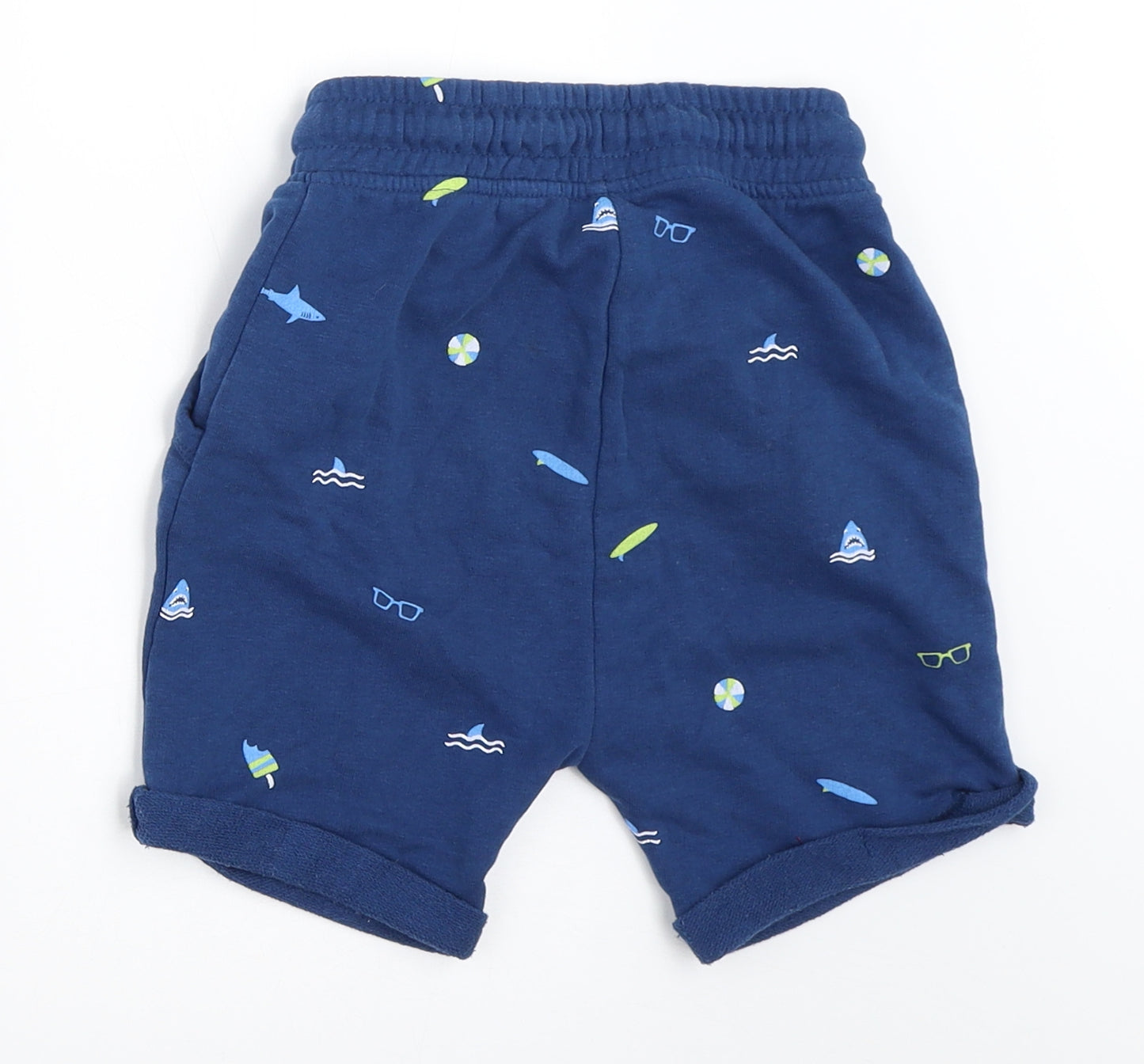 George Boys Blue   Sweat Shorts Size 4-5 Years