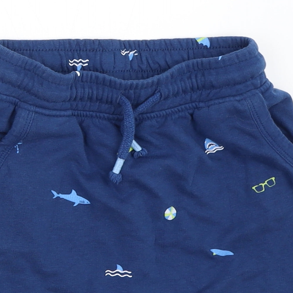 George Boys Blue   Sweat Shorts Size 4-5 Years