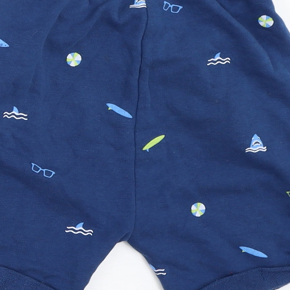 George Boys Blue   Sweat Shorts Size 4-5 Years