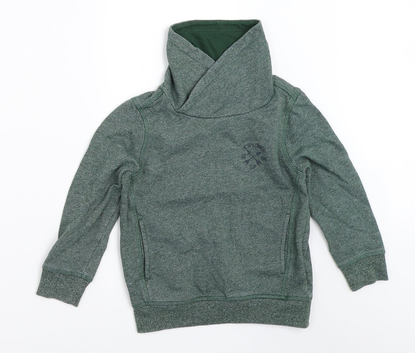 Marks and Spencer Boys Green   Pullover Sweatshirt Size 5-6 Years