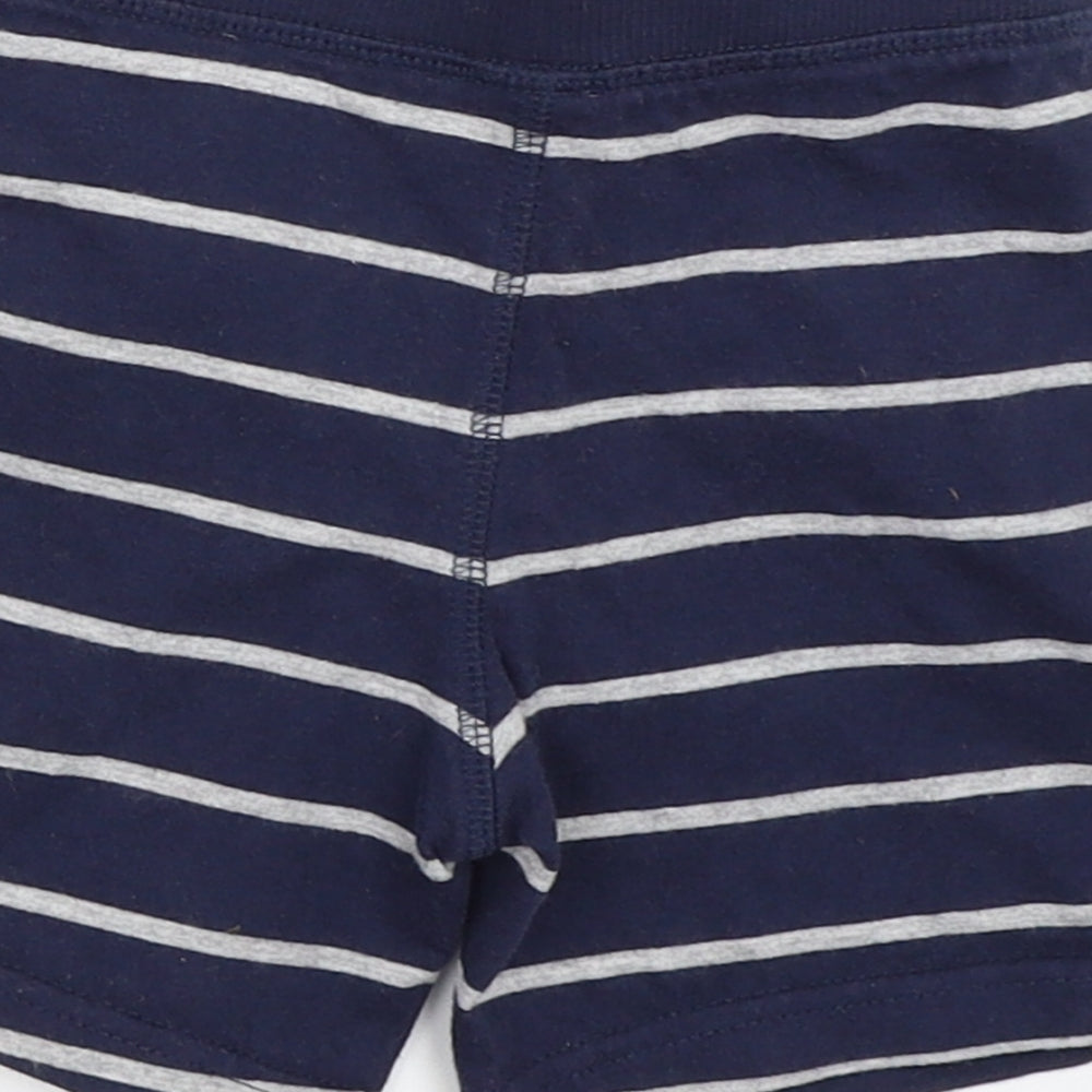 Matalan Boys Blue Striped  Cropped Trousers Size 12-18 Months