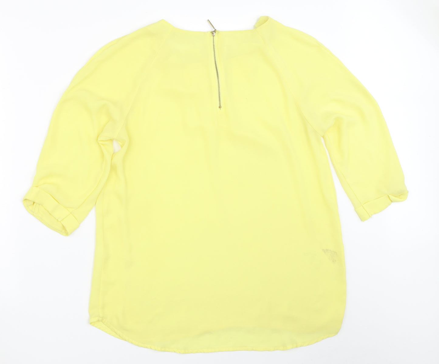 F&F Womens Yellow   Basic Blouse Size 14