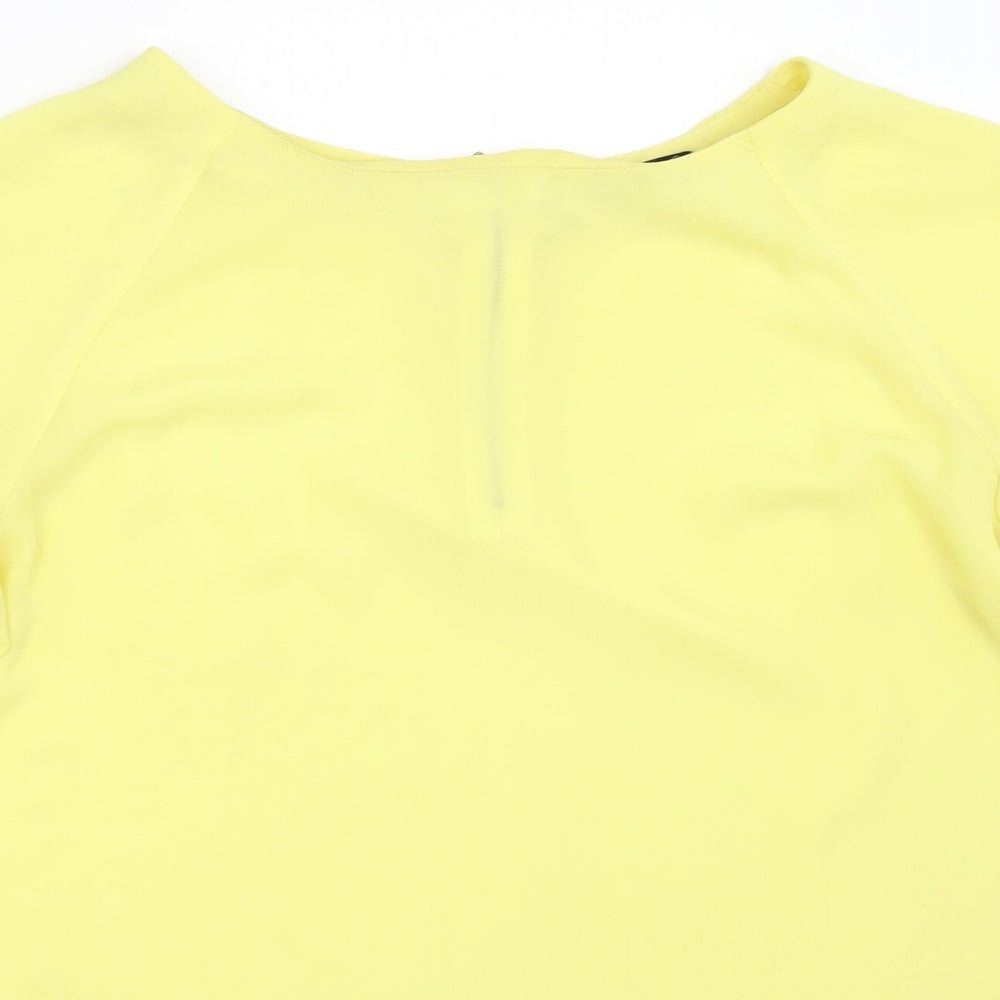 F&F Womens Yellow   Basic Blouse Size 14