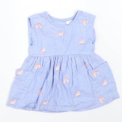 NEXT Girls Blue   Fit & Flare  Size 3-6 Months