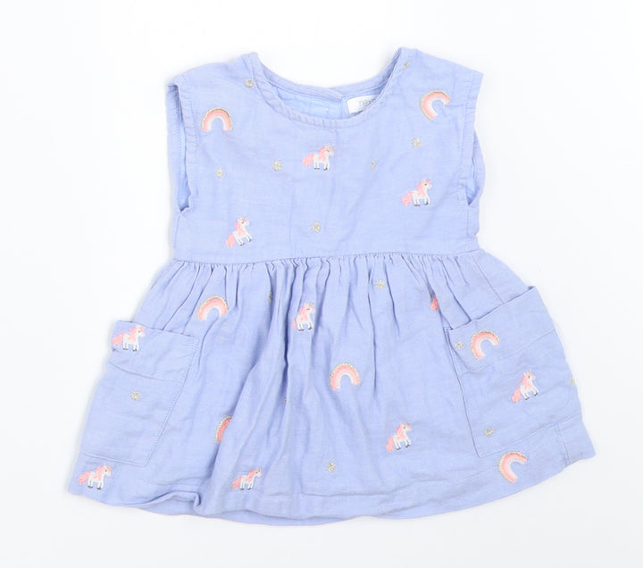 NEXT Girls Blue Fit & Flare Size 3-6 Months