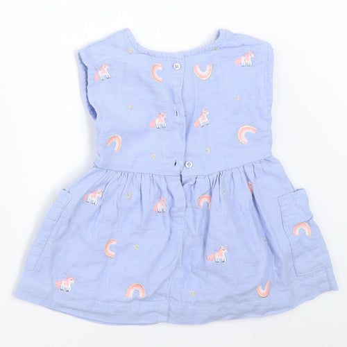 NEXT Girls Blue   Fit & Flare  Size 3-6 Months