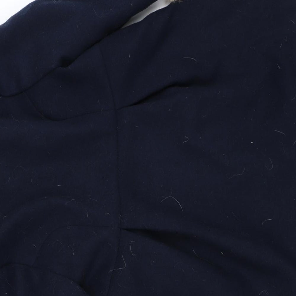 F&F Girls Blue   Overcoat Coat Size 6-7 Years