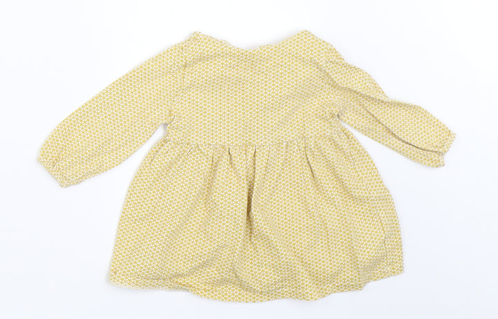 NEXT Girls Yellow Fit & Flare Size 3-6 Months