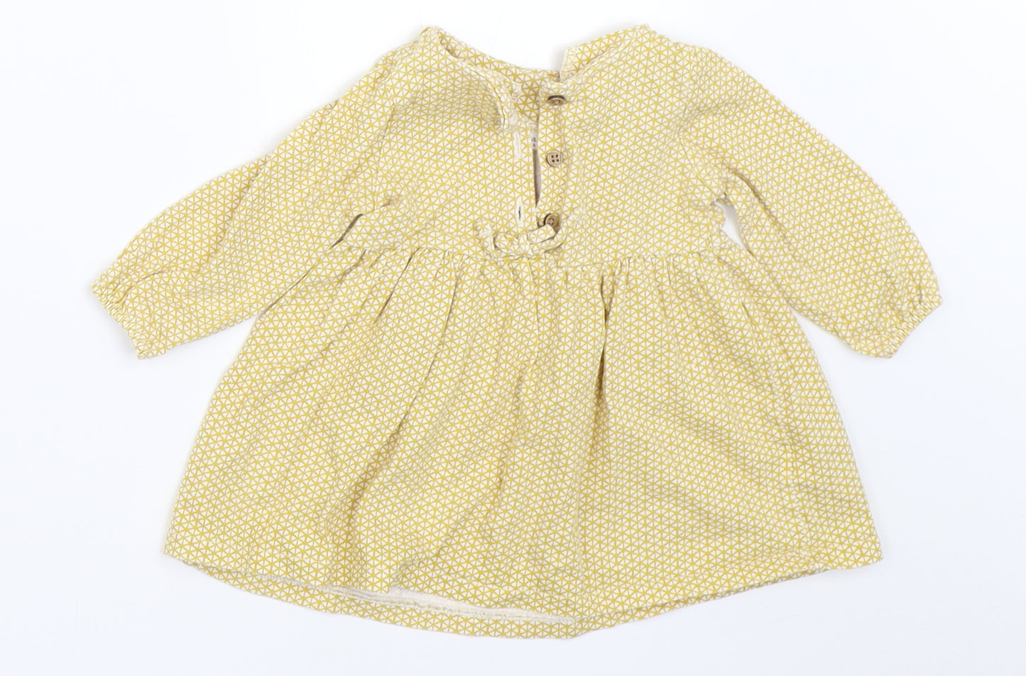 NEXT Girls Yellow   Fit & Flare  Size 3-6 Months
