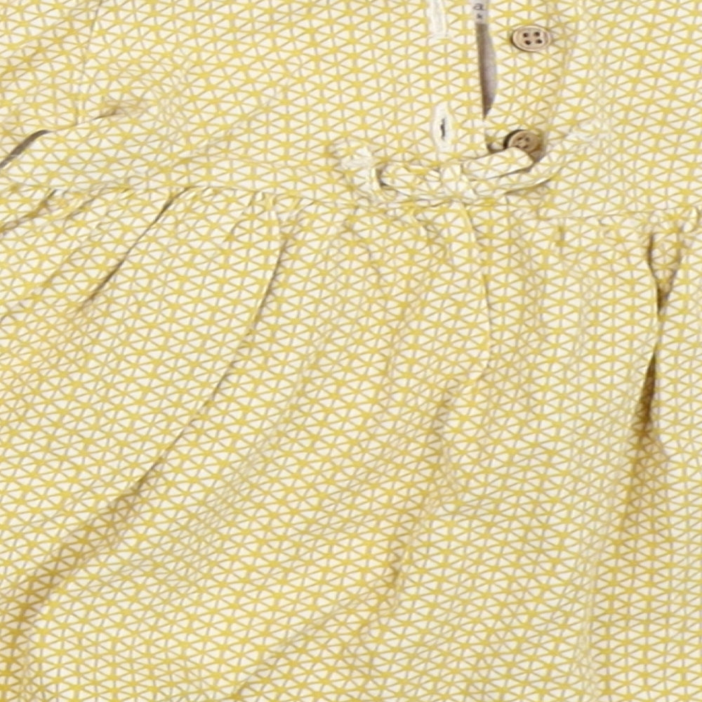 NEXT Girls Yellow   Fit & Flare  Size 3-6 Months