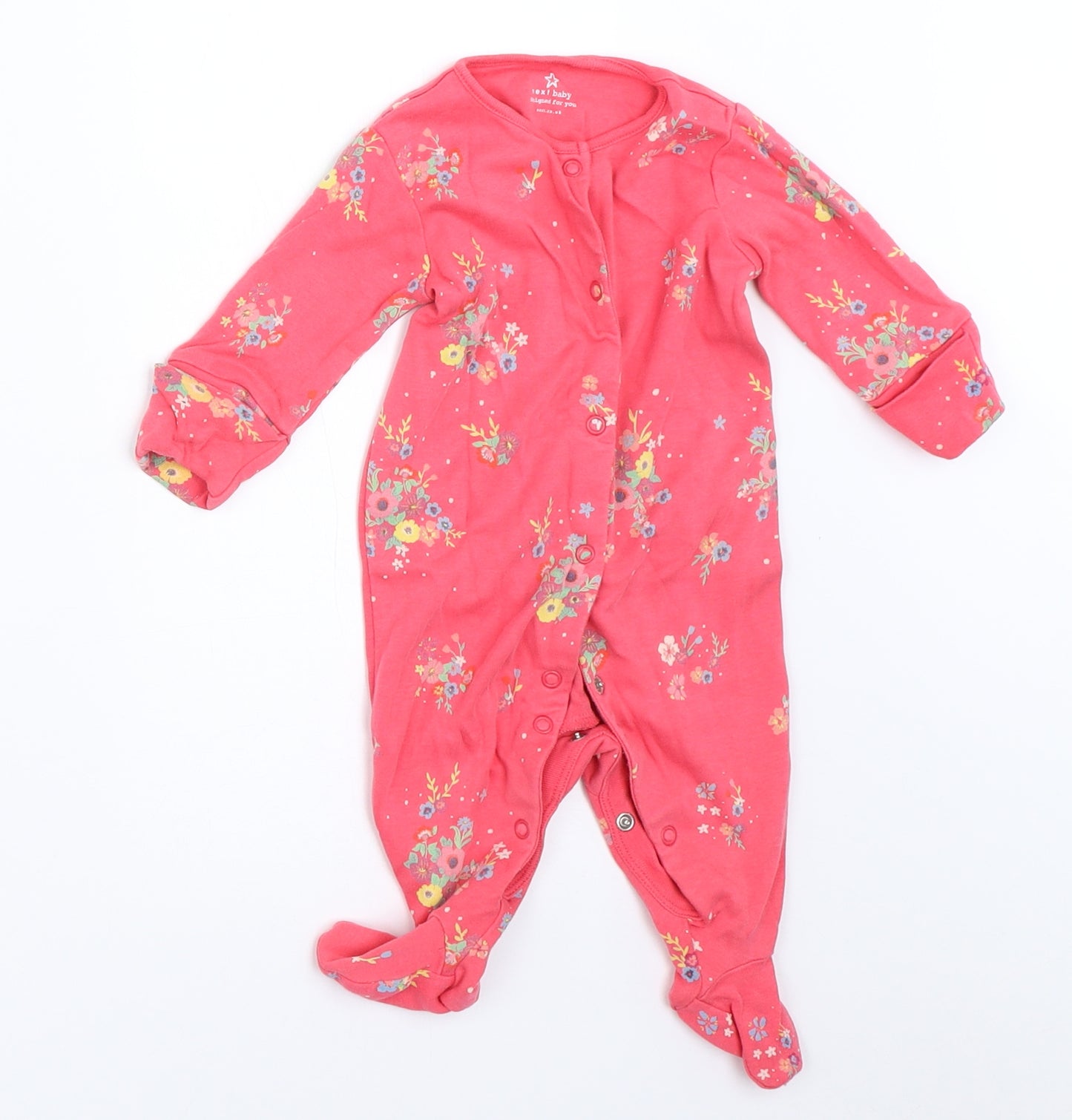 NEXT Girls Pink   Babygrow One-Piece Size 0-3 Months