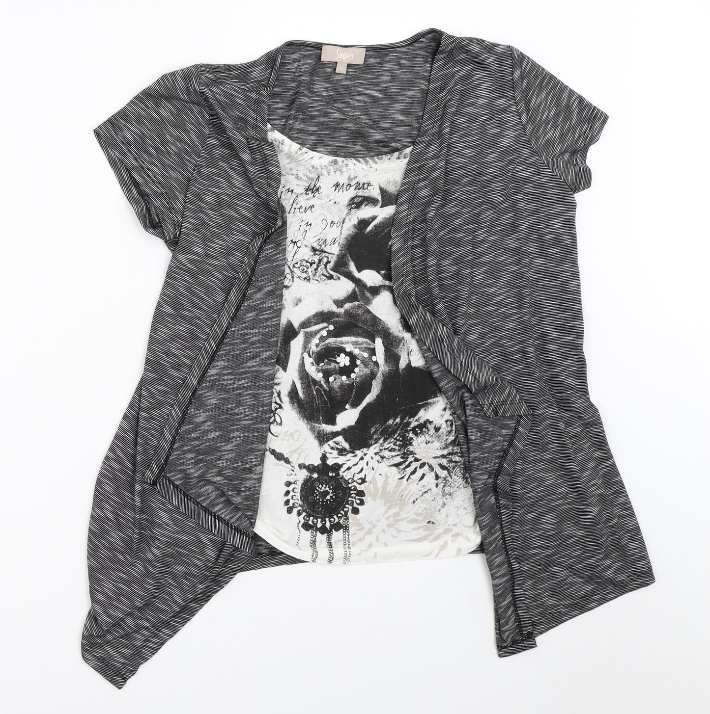 Matalan Womens Grey   Cardigan Jumper Size 12