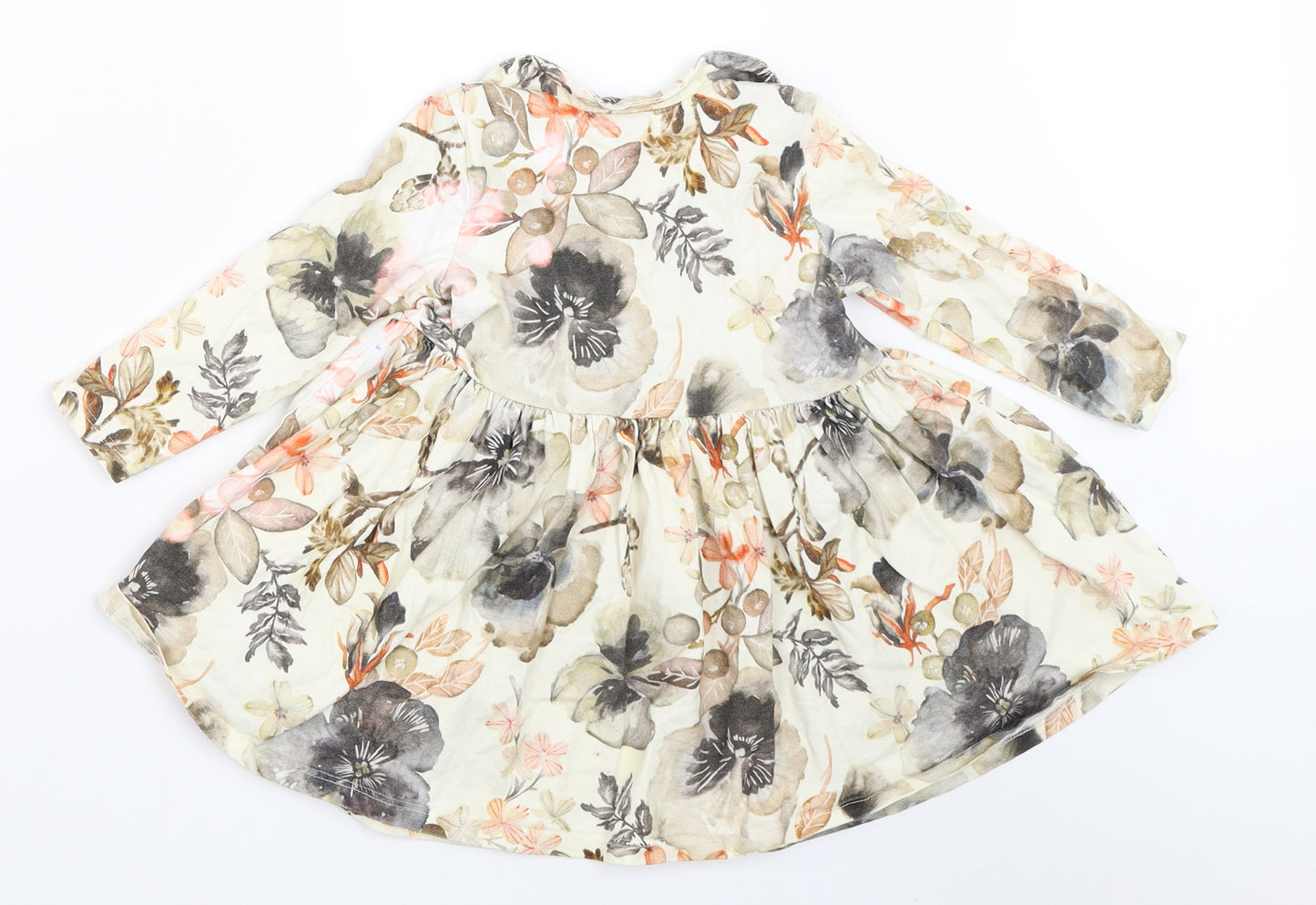 NEXT Girls Ivory Floral  Fit & Flare  Size 18-24 Months