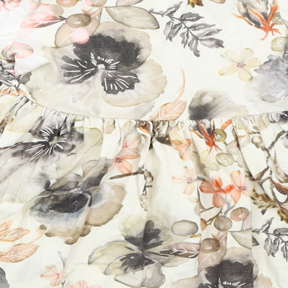 NEXT Girls Ivory Floral  Fit & Flare  Size 18-24 Months