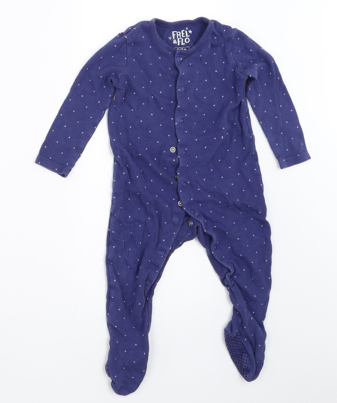 F&F Boys Blue   Babygrow One-Piece Size 9-12 Months