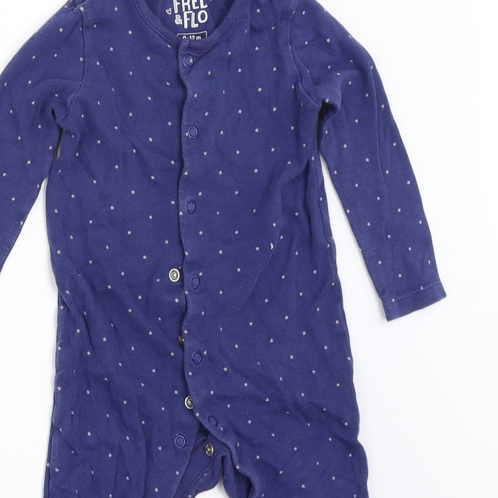 F&F Boys Blue   Babygrow One-Piece Size 9-12 Months