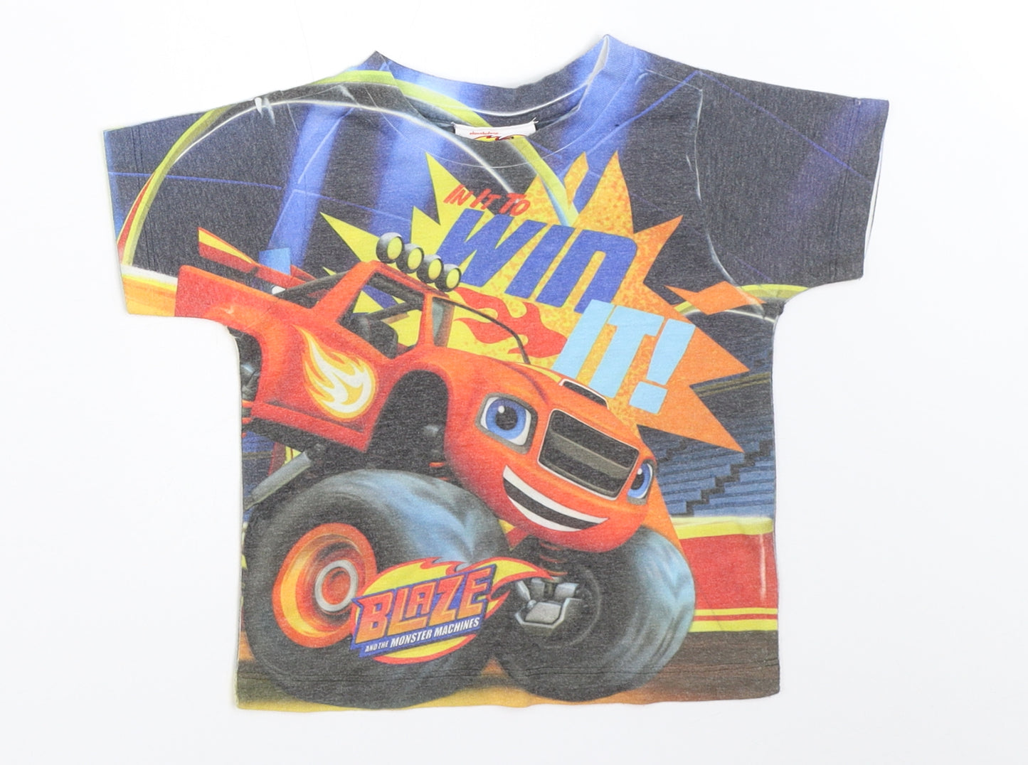 Preworn Boys Blue   Basic T-Shirt Size 12-18 Months  - Blaze