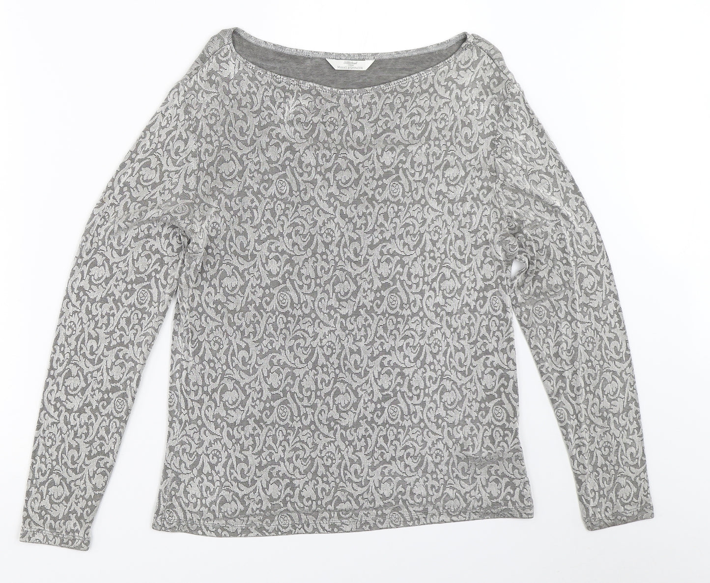 Marks and Spencer Womens Silver   Basic T-Shirt Size 12