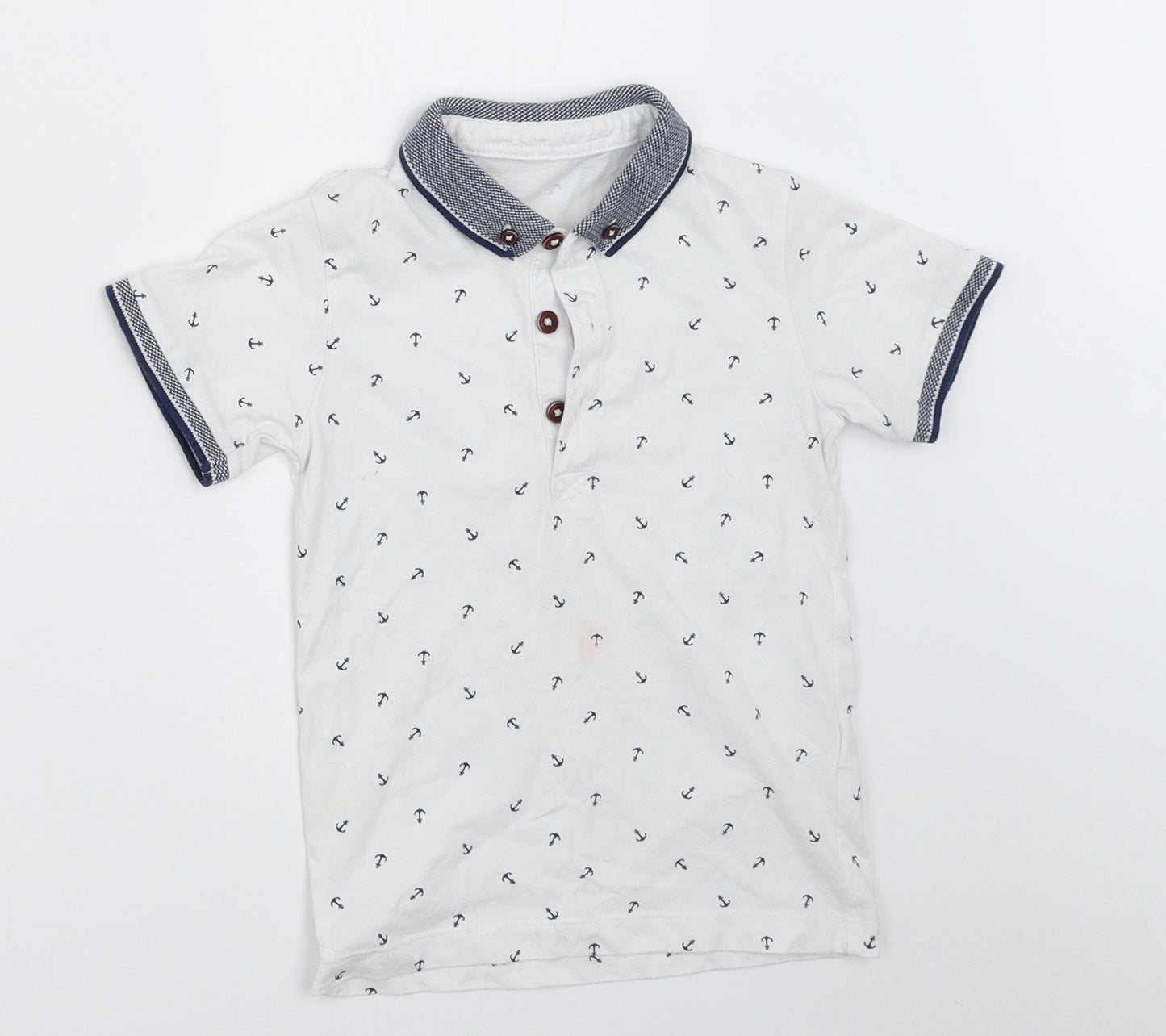 Matalan Boys White   Basic T-Shirt Size 2-3 Years