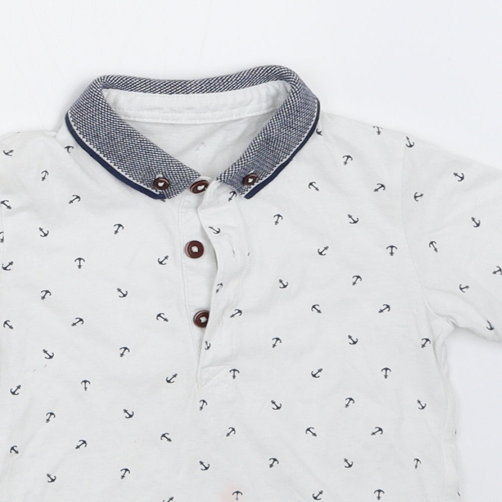 Matalan Boys White   Basic T-Shirt Size 2-3 Years